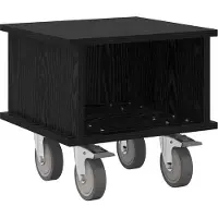 Syfax Meuble TV Chêne noir 37 x 35 x 35 cm Bois d'ingénierie