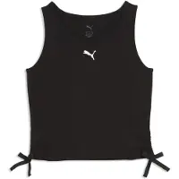 Puma Filles, T-shirt de sport, ESS Slim Knotted Tank G (164), Noir, 164