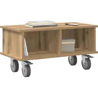 Syfax Meuble TV 68,5 x 35 x 35 cm Chêne artisanal Bois d'ingénierie