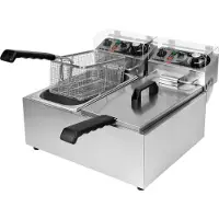 YATO Friteuse Gastro 2x3,5L 2x2000W 425x410x290mm