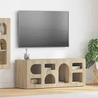Prolenta Maison Exclusive - Meuble TV ELST 100 x 35 x 40 cm en aggloméré chêne Sonoma