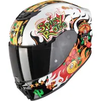 Scorpion EXO-JNR Air Yucatan Casque Intégral Noir/Blanc/Orange M unisex