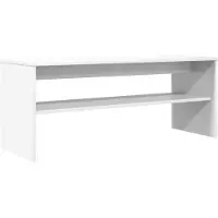 vidaXL : Meubles TV, 100 x 35 x 40 cm, blanc, en panneaux de particules