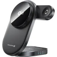 Swissten MagPuck Qi2 15 Watt Chargeur sans fil compatible MagSafe