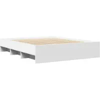 Syfax Cadre de lit sans matelas blanc 150x200 cm bois d'ingénierie