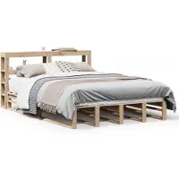 Syfax Cadre de lit sans matelas 120x190 cm bois de pin massif