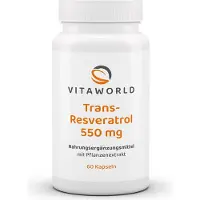 Vita-World GmbH Trans-Resvératrol 550 mg (60 gélules)