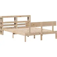 Syfax Cadre de lit sans matelas 120x200 cm bois de pin massif