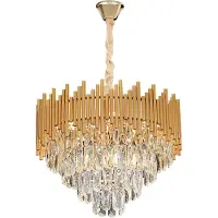 Toolight Lampe Suspendue G062-CP 50cm Gold