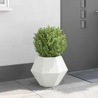 Prolenta Maison Exclusive - Bac à plantes blanc 50 x 50 x 40 cm en acier