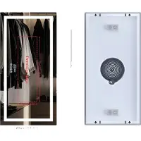 OEM Miroir de salle de bain, haut-parleur Bluetooth, fonction antibuée, 1200x600mm, 1200x600mm