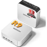 GEEKOM AI Mini PC A7 Max AMD Ryzen 9 7940HS DDR5 RAM jusqu'à 128 Go 1 To SSD max. 4 To Windows 11 Pro KI Mini Ordinateur