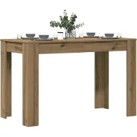 Prolenta Maison Exclusive - Table à manger en chêne artisanal 120x60x76 cm Matériau dérivé du bois