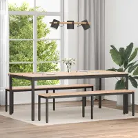 Prolenta Maison Exclusive - Table à manger Nature 200 x 100 x 75 cm Bois de pin massif