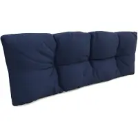 Pokar Coussin pour palette avec belle surpiqûre Garniture canapé-palette, Taille:Coussin arrière 120 x 40, Couleur:Bleu foncé