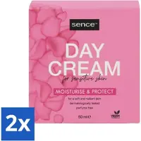 Sence Crème de jour pour peaux sensibles 50 ml - Pack avantage - 2 pièces