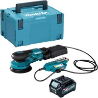 Makita BO 001 CGD101 Ponceuse excentrique sans fil 40 V max. 125 mm 5,0 mm course Brushless + 1x batterie 2,5 Ah + Makpac - sans chargeur