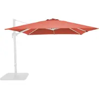 Oviala Toile pour parasol déporté 3x3m terracotta - Malaga