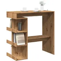 Prolenta Maison Exclusive - Table de bar avec étagère Chêne Artisan 100x48x101,5 cm