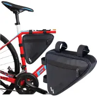 Fit4Med | Sacoche de vélo - noir - 1,5 L - étanche - Avec fermeture éclair