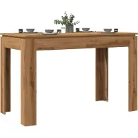 vidaXL Meubles Table de salle à manger Chêne Artisan 120x60x76 cm Bois composite - Tables de salle à manger 855903