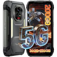 Blackview 2026 Xplore 2, téléphone satellite avec eSIM, 5G sans abonnement, 36+256 Go, Dimensity 8300/120 W, 20 000 mAh, télécommande infrarouge, NFC/IP69K, téléphone portable d'extérieur