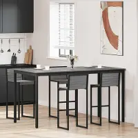 Prolenta Maison Exclusive - Table haute, lot de 2, en matériau composite, angle droit