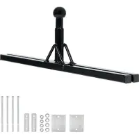 Wiltec Porte-vélos pour timon jusqu'à 80 kg en acier, adaptateur pour le montage du porte-vélos sur le timon des remorques et caravanes