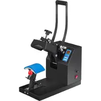 Vevor CP2815-S Presse à chaud pour casquettes 14x8cm Presse à casquettes Cap Heat Press Machine à presser à chaud Transferpress avec DEL numérique de température et contrôleur de temps