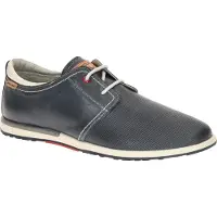 Pikolinos pour homme. M8W-6429 Saler chaussures en cuir marine (39), Bleu, Plat, 1 à 3 cm, Lacets, Casuel, Classique
