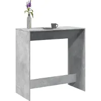 Prolenta Maison Exclusive - Table de bar gris béton 102x50x103,5 cm Matériau dérivé du bois