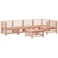 vidaXL Ensemble salon de jardin 6 pièces bois massif douglas