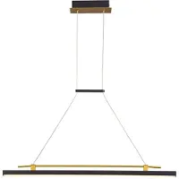 ITALUX LED 16W MERLOT lampe suspendue PND-54638F-16W-3K-BK-GD