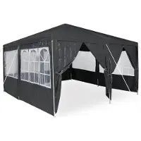 Syfax Tente de fête Anthracite 400 x 400 x 266 cm Polyéthylène