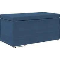 Syfax Tabouret Bleu 81 x 41 x 40 cm Tissu et bois stratifié
