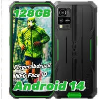 Blackview BV4800 Pro Outdoor Handy Android 14, 12GB+128GB/2TB TF, Corning Gorilla 6.56" HD+, Outdoor Smartphone, IP69K Buastellenhandy 4G Dual SIM
