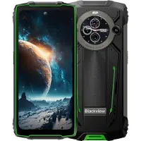 Blackview BV8200 Smartphone d'extérieur noir, 170-Lumen-Taschenlampe, Double-écran, Helio G100, 36+256Go, 6,5" 120Hz FHD+, 50MP, IP68, Android 14, NFC