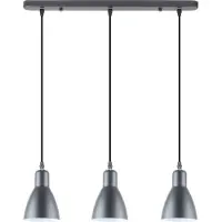 Zuma Line Suspension MORA gris foncé-blanc 3xE27x40W en métal, dimensions : 141,5 x 55 x 11 cm, IP20,