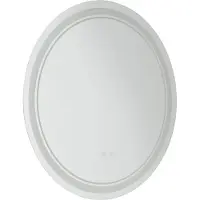 StarTech.com Miroir de salle de bain rond - Miroir mural - Éclairé - Ø 20 cm - Verre avec revêtement argenté - Design moderne
