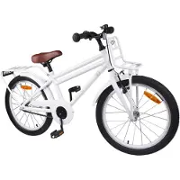 vidaXL Vélo enfant 22 pouces pour enfants de 7 à 12 ans Blanc
