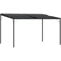 Syfax Belvédère avec toit Anthracite 4x3x2,5 m Aluminium et acier