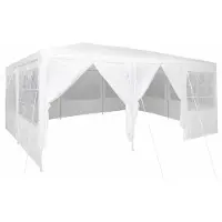 Syfax Tente de fête Blanc 600 x 400 x 266 cm Polyéthylène