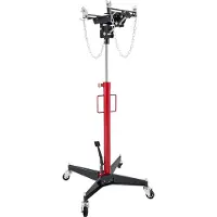 Vevor Cric hydraulique, capacité de levage de 1100 lb / 0,5 tonne Cric télescopique avec pédale, roue pivotante à 360°, hauteur de levage de 127 à 202 cm, palan de levage pour garage/atelier
