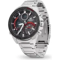 Casio Montre ECB-900DB-1AER, 51,5mm, Bluetooth Smart, Solaire, Acier Inoxydable, Noir
