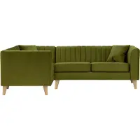 Wintech Canapé d’angle gauche Mary-Velluto 9-like oak