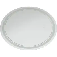 StarTech.com Miroir de salle de bain LED - Miroir mural rond 60 cm - Anti-buée - Interrupteur tactile - 3 températures de couleur 3000/4000/6000 K - Intensité réglable - Prise UE - Gris clair