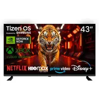 Kiano Téléviseur Elegance de 43 pouces (108 cm), Full HD, Smart TV avec système d'exploitation Tizen (propulsé par Samsung), technologie DLED, Wi-Fi, compatible Netflix/HBO