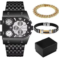 HARAHU Montre de luxe CA-33761 - Noir / Blanc KP33761