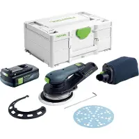 Festool ETSC 2 150-Basic Ponceuse excentrique sans fil 18 V 150 mm Brushless + 1x batterie 3,0 Ah + Systainer - sans chargeur
