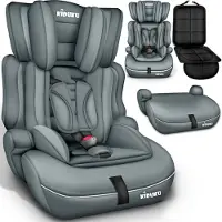 Kiduku Siège auto pour enfants Siège auto 9-36kg Groupe 1+2+3 Gris
